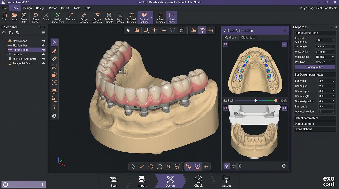 Corso CAD Exocad Modulo Avanzato: Riabilitazioni Full-Arch